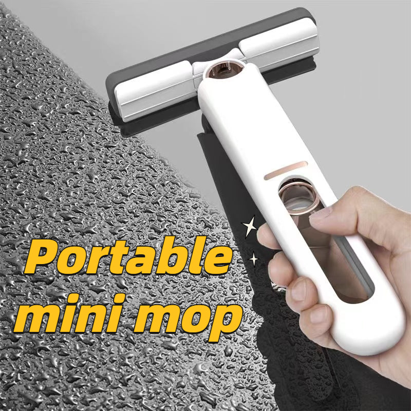 SqueezePro™ Portable Self-Squeeze Mini Mop — Hands-Free, Multi-Surface